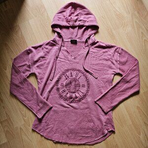 LIKE NEW! Maui Hawaii Mauve Pink Hoodie - Small